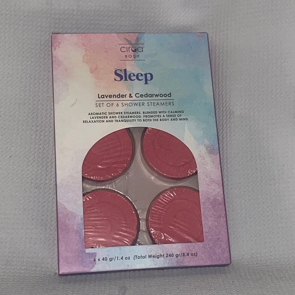Sleep Lavender & Cedarwood Shower Steamers - Pink